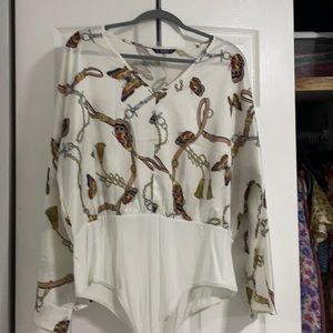 Bell sleeve bodysuit